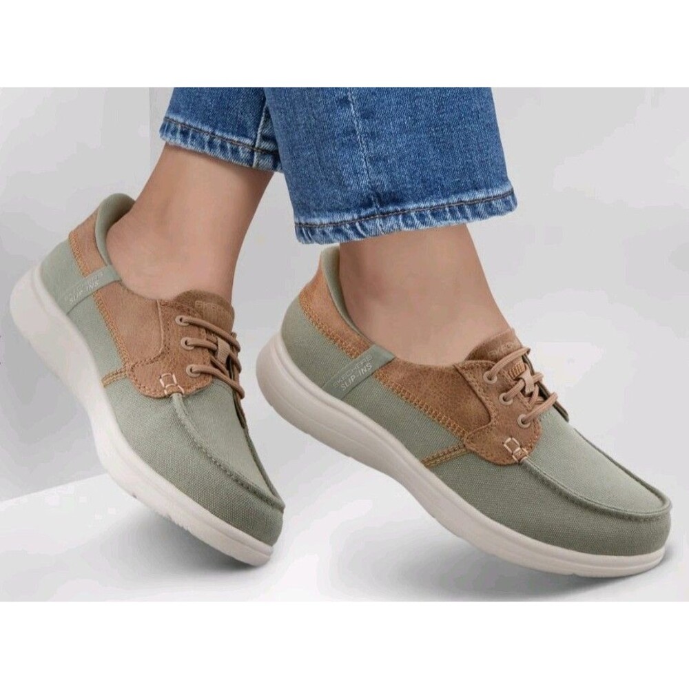 SKECHERS Slip-ins On the Go Flex Radiant Sally Olive Hands-Free Memory Foam